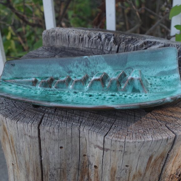 Vintage Pottery Art Ashtray - Picture 6 of 8